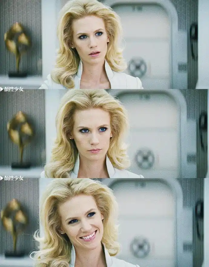 《x战警:第一战》里january jones饰演的白皇后.