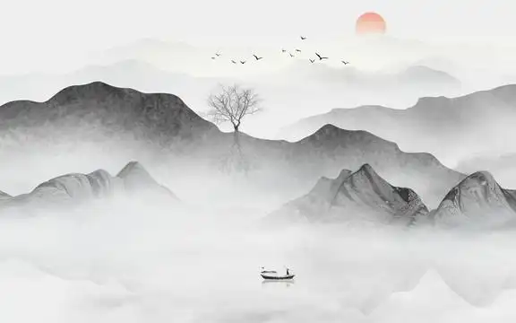 山水画水墨山水画意境山水画图片