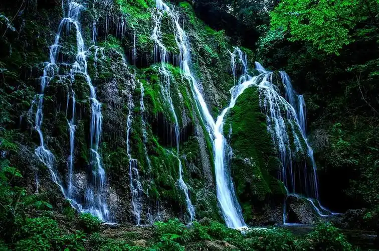 上一页 下一页 作品名称: 水龙山瀑布1  作品描述: 水龙山瀑布四季有