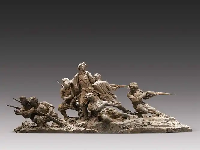 p>  /p> p>《八女投江》是曾成钢,赵峰创作的雕塑作品. /p>