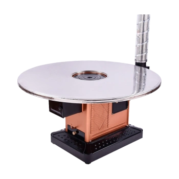 (送货上门)冬季烤火炉柴火灶不锈钢取暖炉农村烤火炉家用取暖炉柴煤