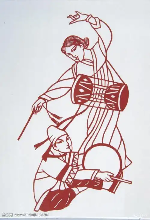 朝鲜族特色剪纸图片