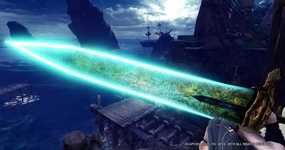 怪物猎人世界冰原黑暗之魂月光大剑mod