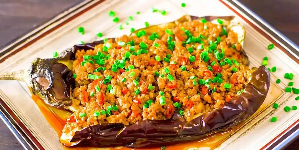 肉末蒜蓉烤茄子!