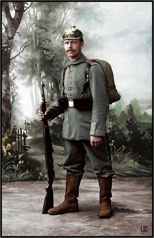 第一次世界大战的德国士兵