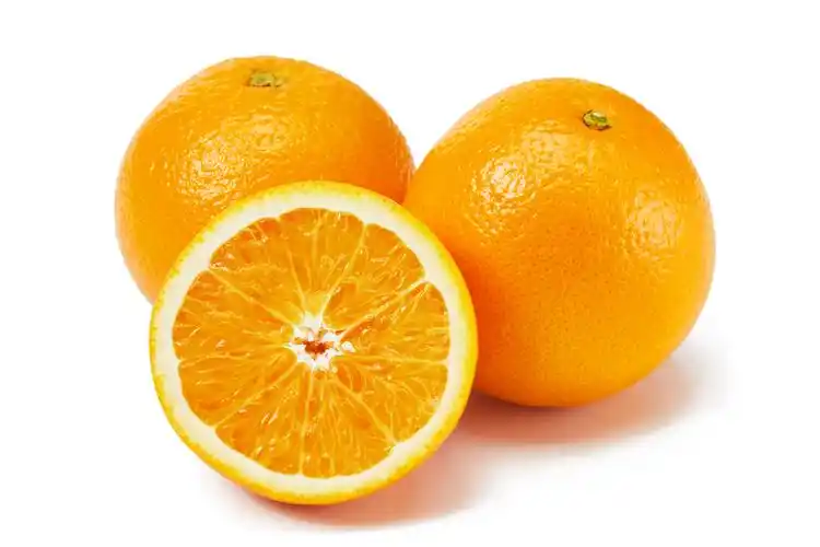 白底水果橙子切开橙子切开鲜橙半个橙子鲜橙