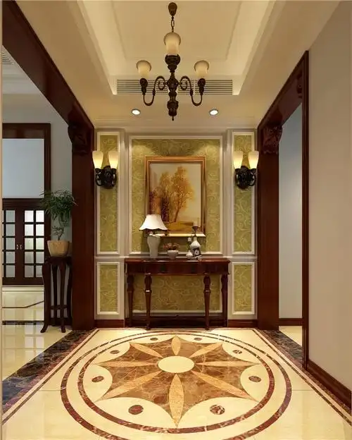 一渡新新小镇欧式风格玄关装修效果图