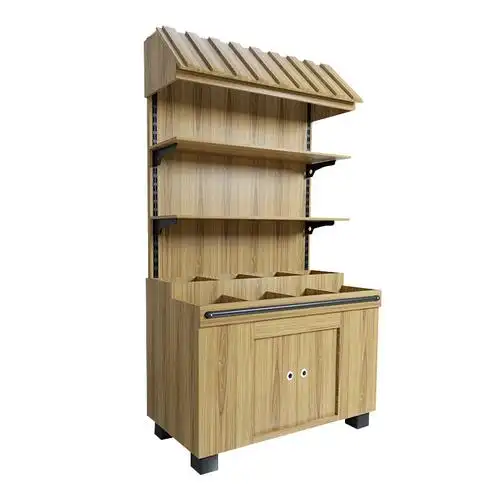 干果超市散装展示柜木质干货糖果五谷杂粮柜散货架超市货架