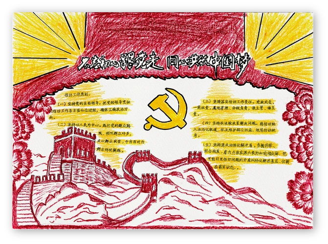 "不忘初心学党史 喜迎二十大开新局"手抄报优秀作品-图2