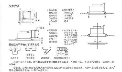 金羚排气扇8寸换气扇卫生间 吸顶式排风扇 厨房静音 强力抽风机