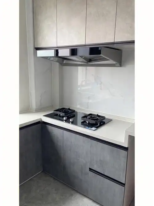 老板双腔油烟机安装实景拍摄效果图