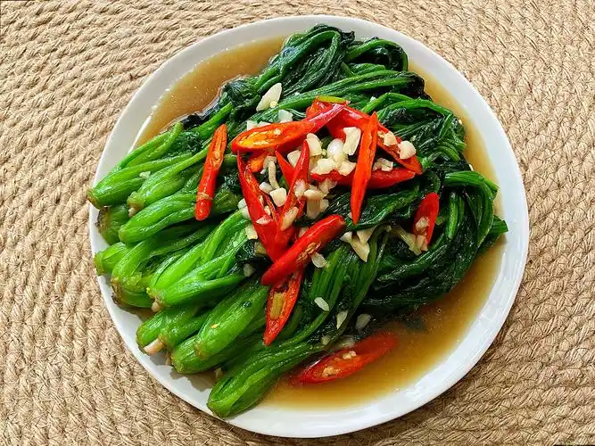 清炒菠菜的做法