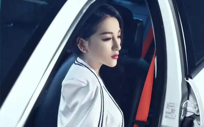 奔驰c级车美女沈璐模特壁纸(9/14)