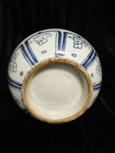 元青花.山水人物玉壶春瓶