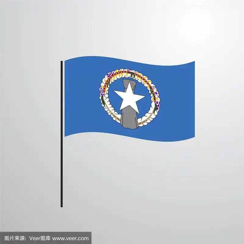 北马里亚纳群岛挥舞着旗帜