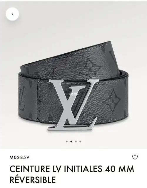 全新lv男腰带低价出lvinitiales40mm