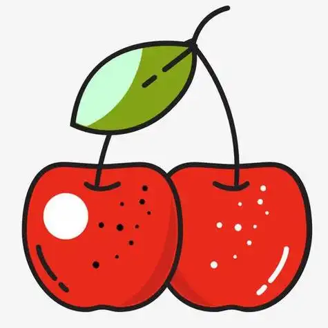 关键词  红樱桃水果手绘樱桃红色采摘樱桃简笔画