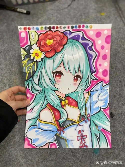 【动漫临摹卡】马克笔手绘动漫人物,带步骤
