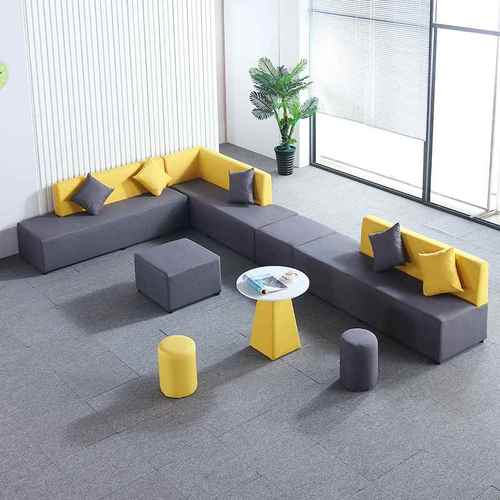 休息区沙发大厅等候办公室理发店沙发等候区接待等候区休闲