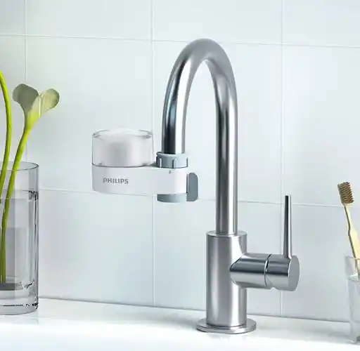 飞利浦陶瓷水龙头净水器四重过滤净水效果超好可清洗滤芯易安装