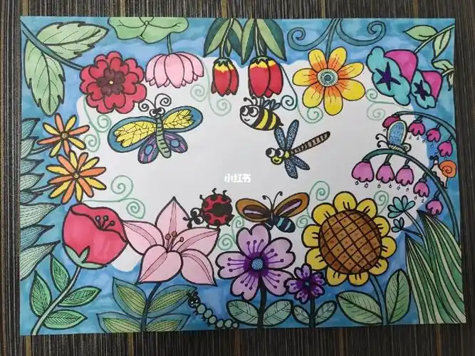 花丛  #简笔画  #立体花朵简笔画  #画画  #儿童简笔画  #儿童绘画