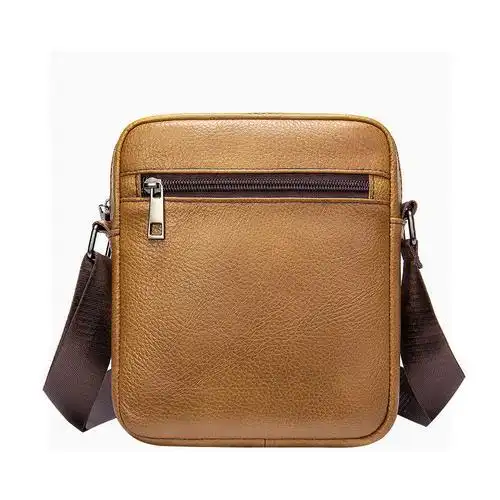 热销复古真皮斜挎包头层牛皮简约小背包夏季休闲男士单肩包零钱手