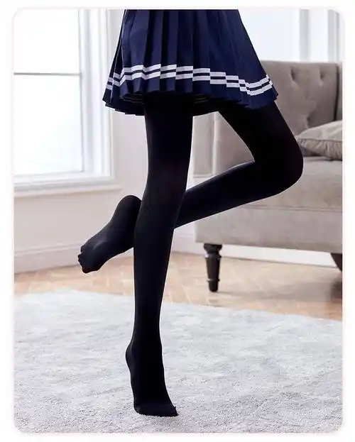 浪莎打底裤袜学院风裤日系jk制服学生中厚舞蹈一体裤春秋女式显瘦自然