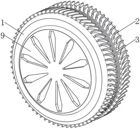 一种动力玩具车用轮胎结构