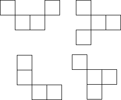 如图是由三个小正方形组成的图形,请你在图中补画一个小正方形,使补画