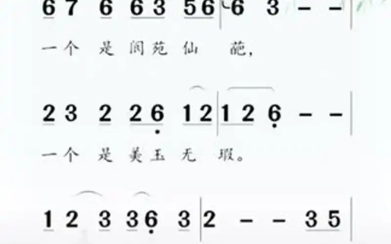 枉凝眉,陶笛动态简谱