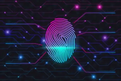 彩虹色的指纹图