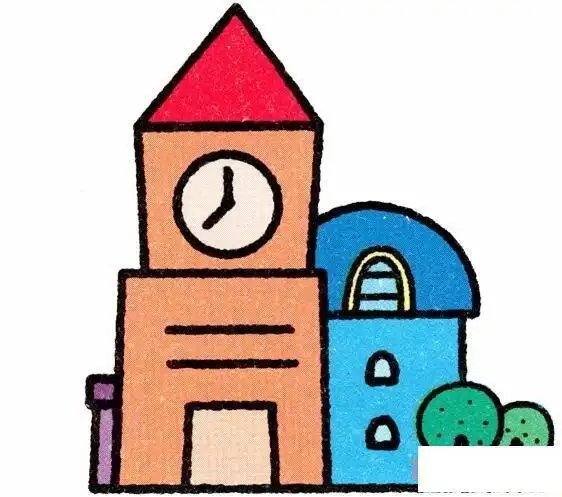 怎么画钟楼图片 钟楼的画法简笔画步骤钟楼的画法步骤 怎么简笔画钟楼