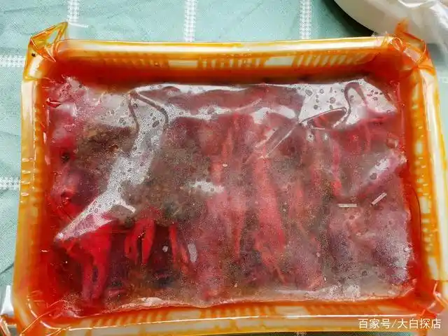 真空包装的小龙虾