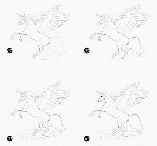 独角兽怎么画独角兽的画法