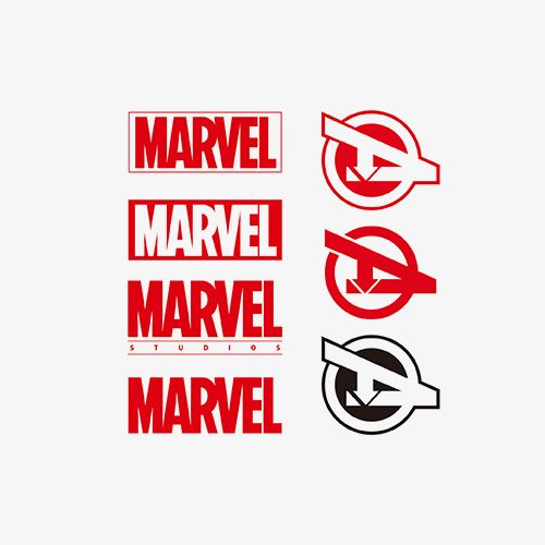 漫威marvel复仇者联盟纹身贴标识红色logo文艺英雄联盟标识