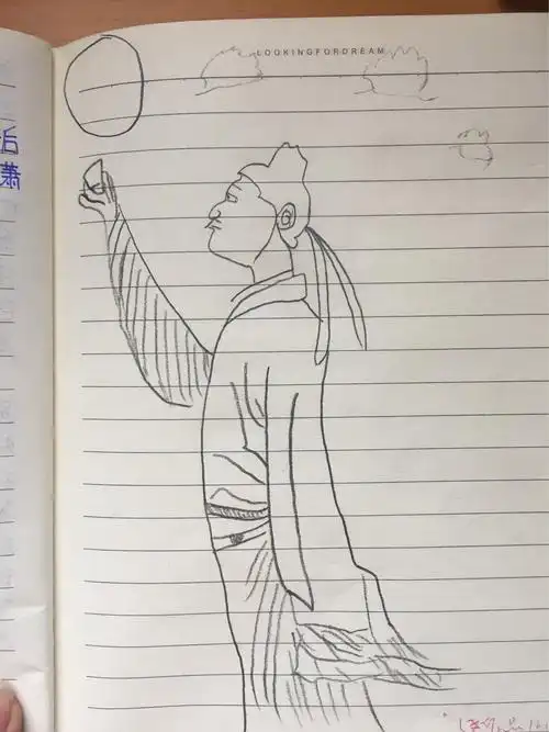 并且让孩子们写了《我眼中的苏轼》画了苏轼的