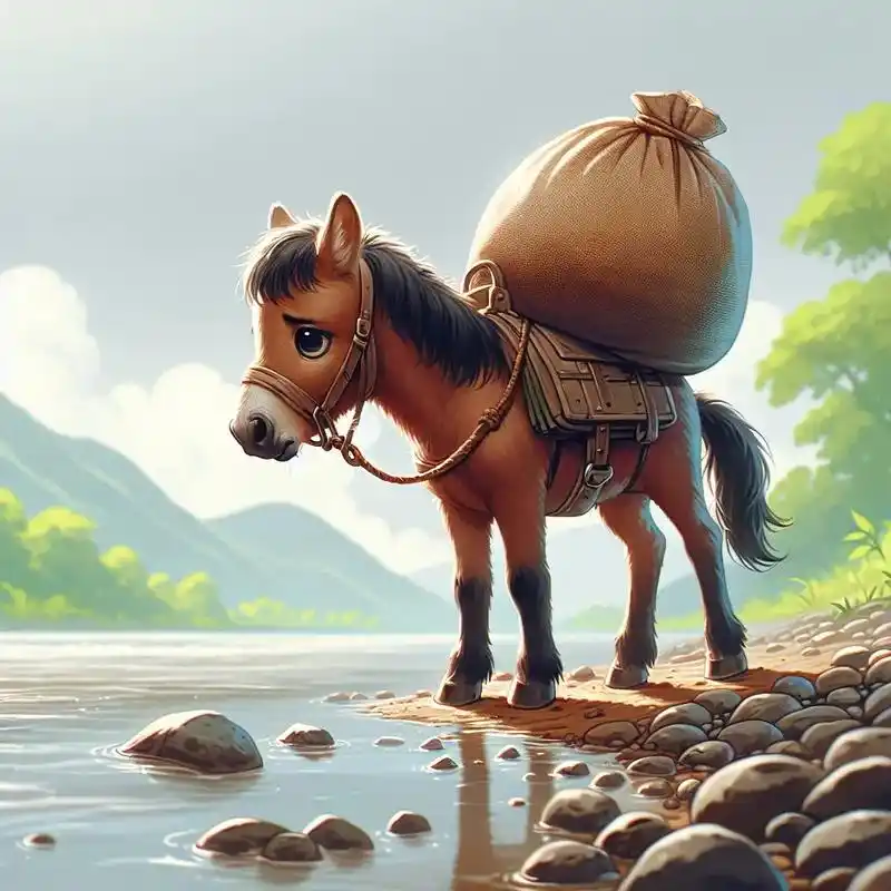 你觉得哪张最是的小马过河的配图.这几张都是ai做的 - 抖音