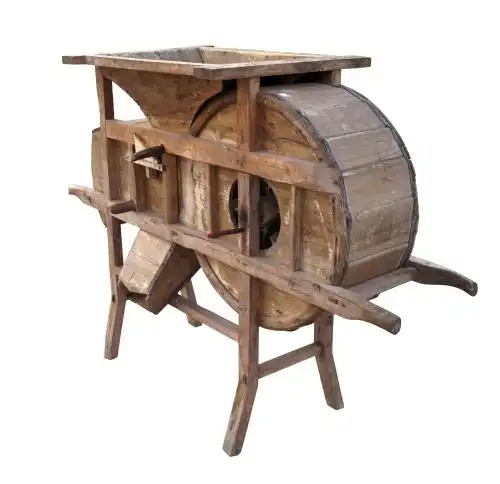 中国古老的农业生产工具风谷机