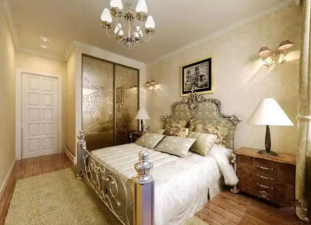 欧式风格卧室壁纸欧式风格整体衣柜装修效果图