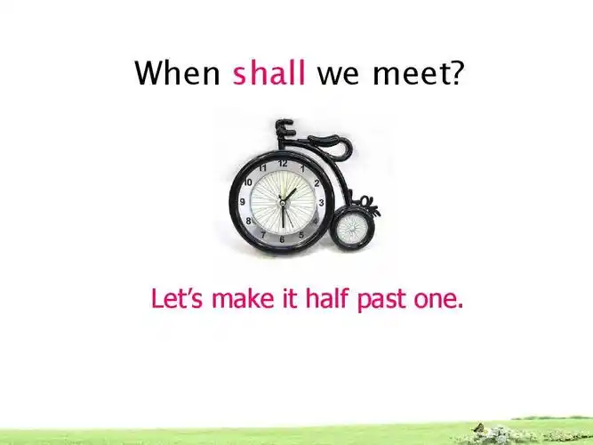 lets make it half past one.