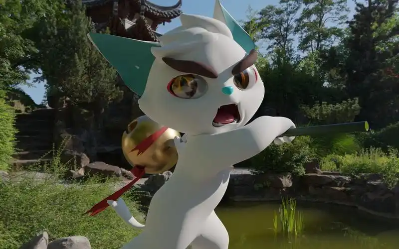 (京剧猫白糖blender 3d模型)_哔哩哔哩_bilibili