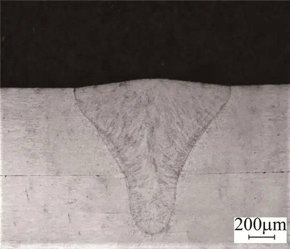 1001-380焊缝熔合线熔合线熔深熔宽示意图激光焊缝金相焊缝组织熔深