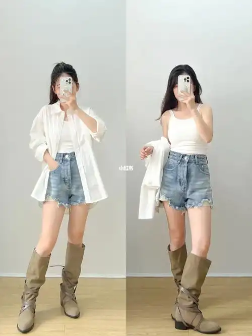 14574小个子日常穿搭白衬衫永远的神