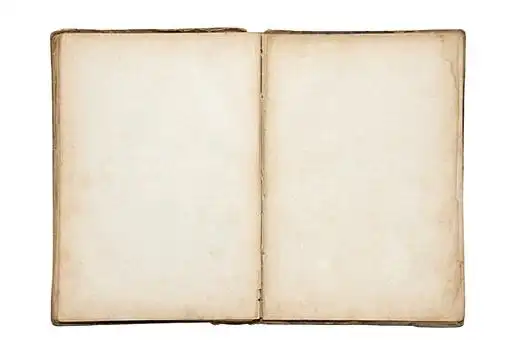 翻开,老,留白,书本,裁剪,小路