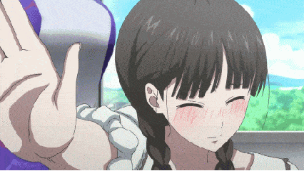 卡通gif美女gif摇头gif黑头发gif