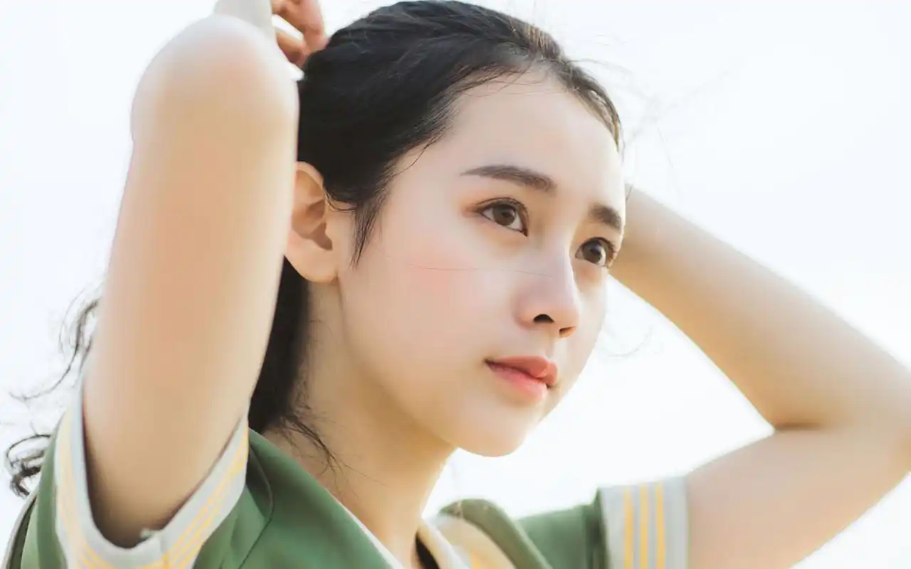 文艺美女小清新唯美写真高清桌面壁纸