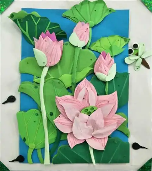 丰南职教中心学前教育专业17级学生剪贴画作品展