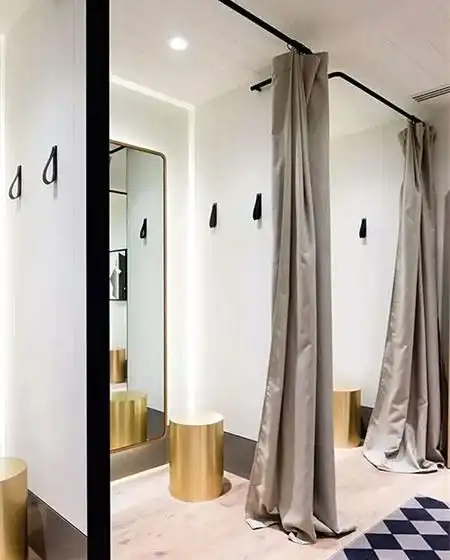 文艺服装店试衣间装修图_齐家网装修效果图