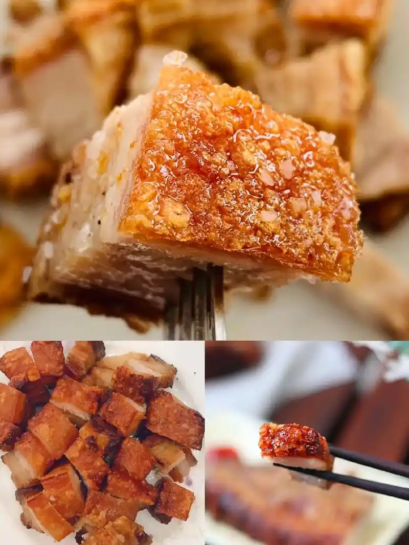 脆皮五花肉 馋这个很久了 做法真心简单又 - 抖音