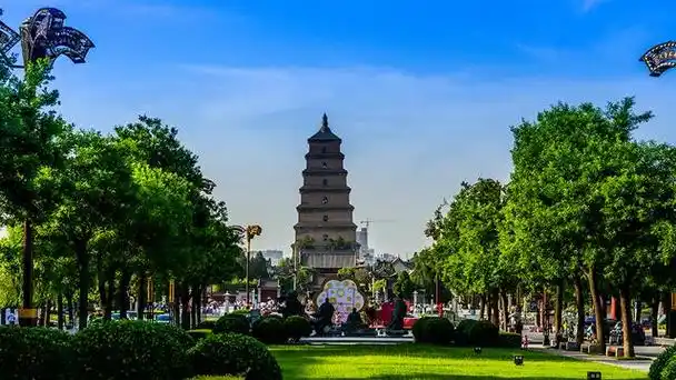 西安美景介绍(一)——大雁塔与音乐喷泉广场